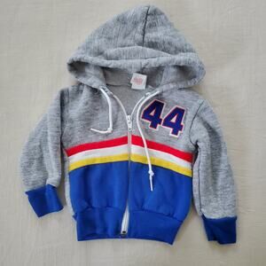 Vintage #44 Hooded Zipup Sweater 12 months